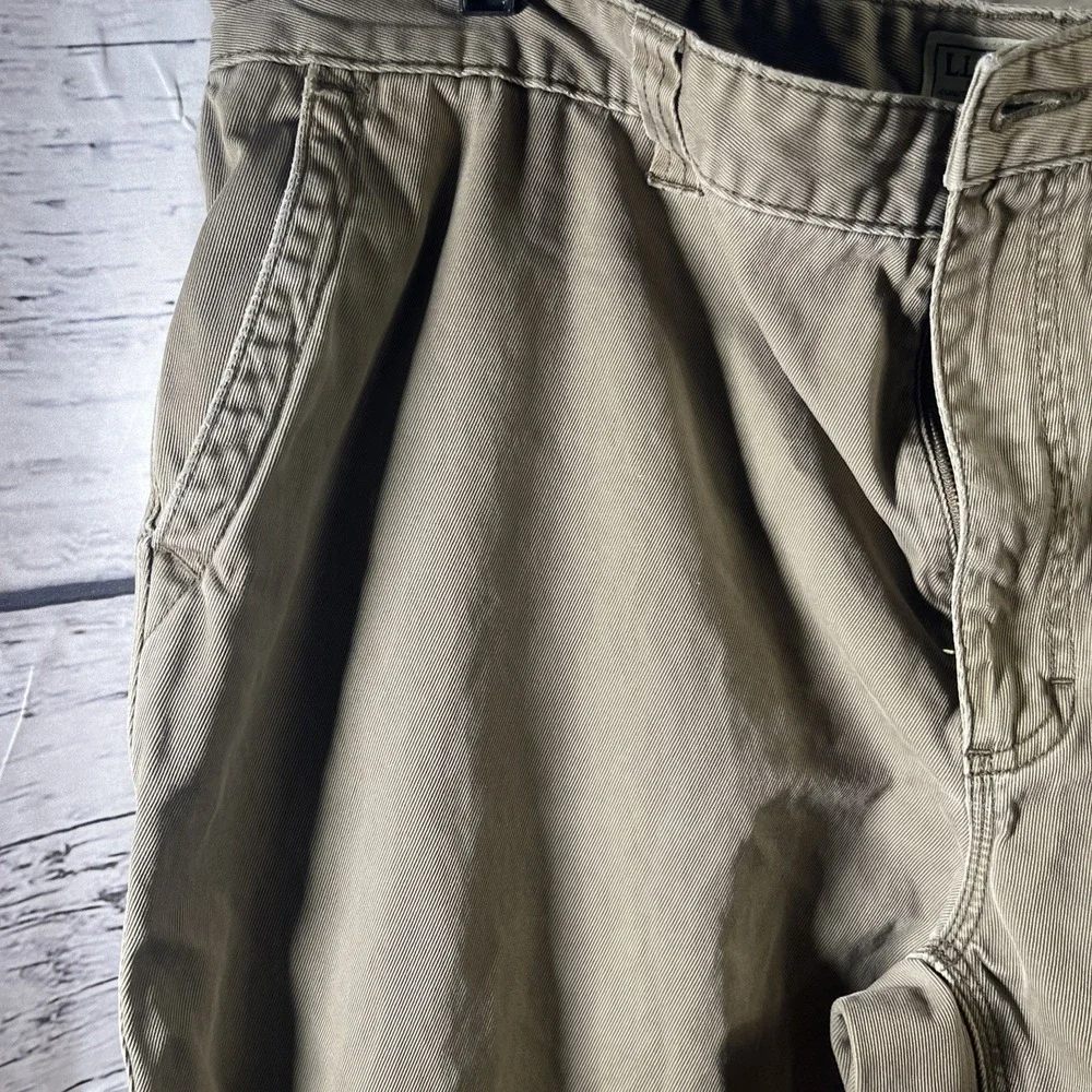 LL Bean Vintage Mens Pants 44x30 Khaki Straight Leg Chino‎ Pants